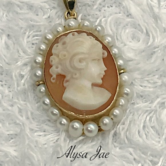 *RARE* Vintage Cameo Estate Jewelry - Rafka Pendant - Picture 3 of 5